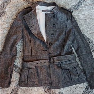 Zara gray belted coat